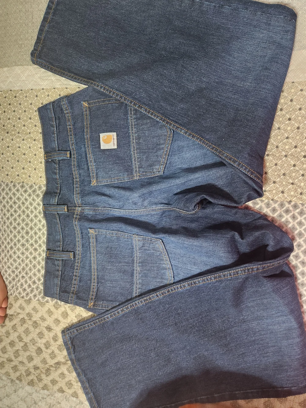 Carhartt Dark Indigo Straight-Leg Women’s Jeans